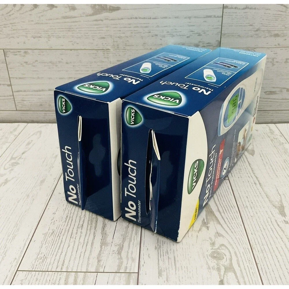 2 Vicks No-Touch 3-in-1 Thermometer Digital Forehead Infrared New In Box
